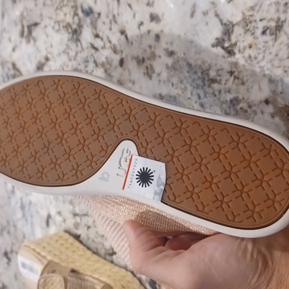 New Pink Ugg Womens Sammy Metallic Slip On Casual and Fashion Sneakers - Picture 6 of 7